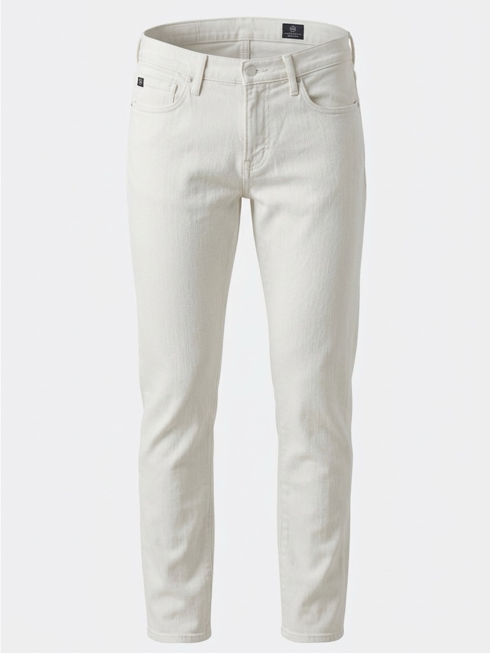 AG Adriano Goldschmied Slim Straight Jeans in Ivory